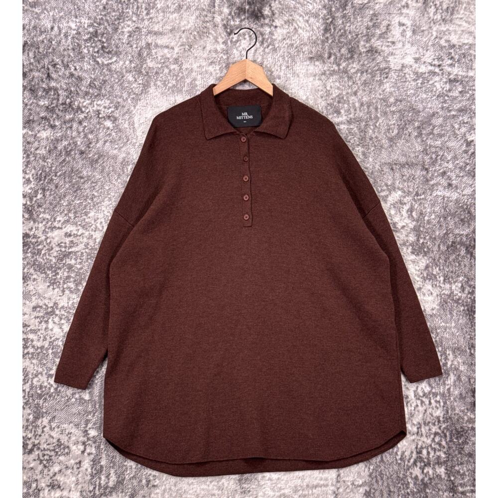 Mr Mittens Dress XS / Small Womens Mimi Polo Wool Knit Long Sleeve Mini